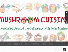 Tablet Screenshot of mushroomcuisine.com